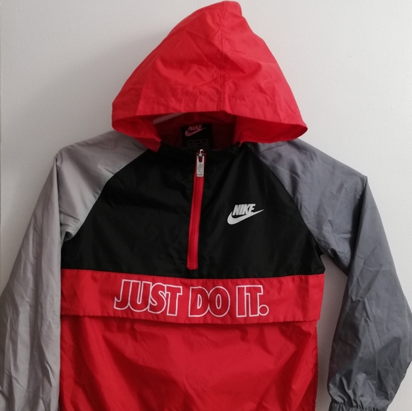 Nike Air Flight WINDBREAKER "JUST DO IT" Kids 110-116CM 5_6 Years New Wore Once - Picture 4 of 10